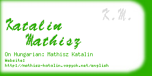 katalin mathisz business card